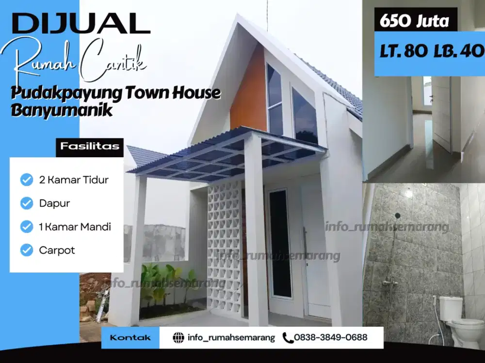 Buruan! 1 Unit Terakhir Townhouse Pudak Payung – Dekat Fasilitas Umum & Akses Mudah!