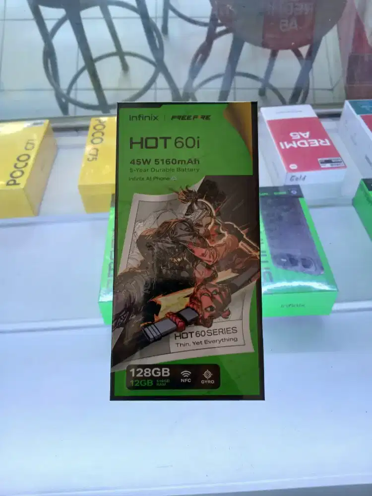 Infinix hot 60i NFC 6/128 New garansi resmi infinix 1 tahun