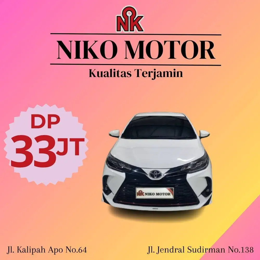 (ANTIK KM40RB) YARIS 1.5 S TRD SPORTIVO FACELIFT 7 AIRBAG 2020 AT
