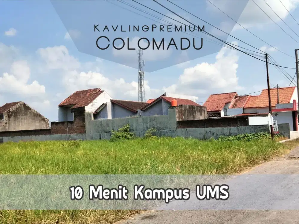 Kavling Premium Colomadu, HANYA 350 Jutaan Dekat Ke Solo Kota