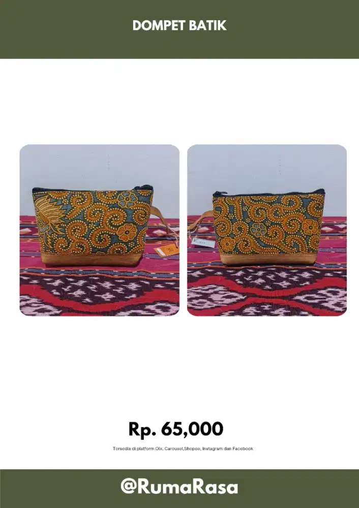Dompet wanita motif batik