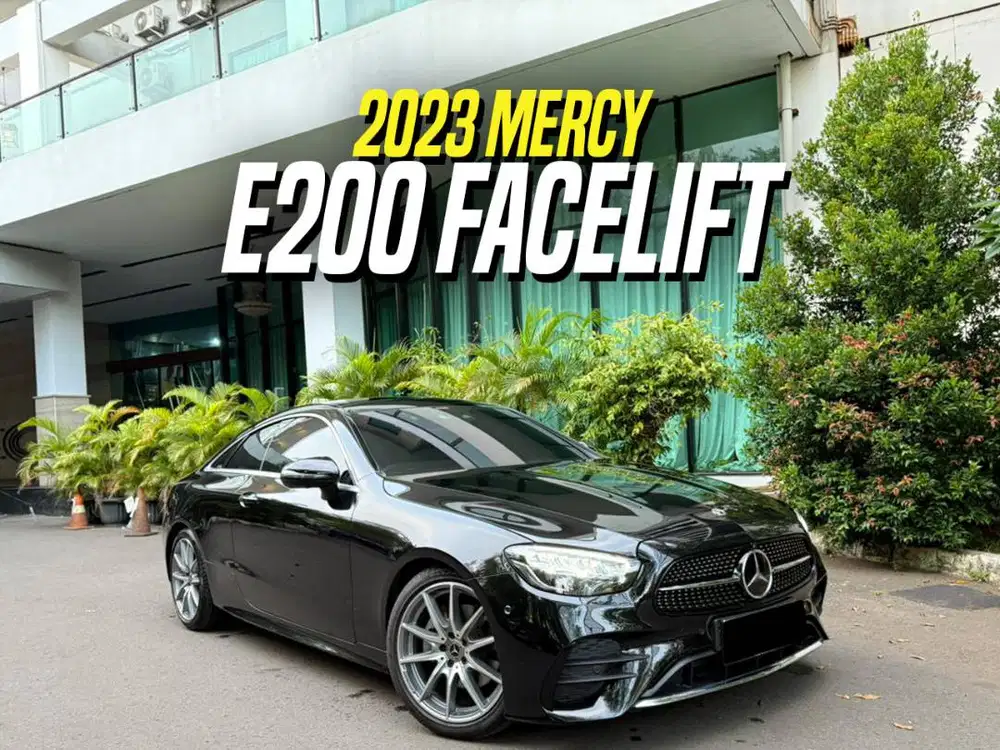 Mercedes Benz E200 Coupe 2023 Facelift Black Brown Hitam Mercy E 200