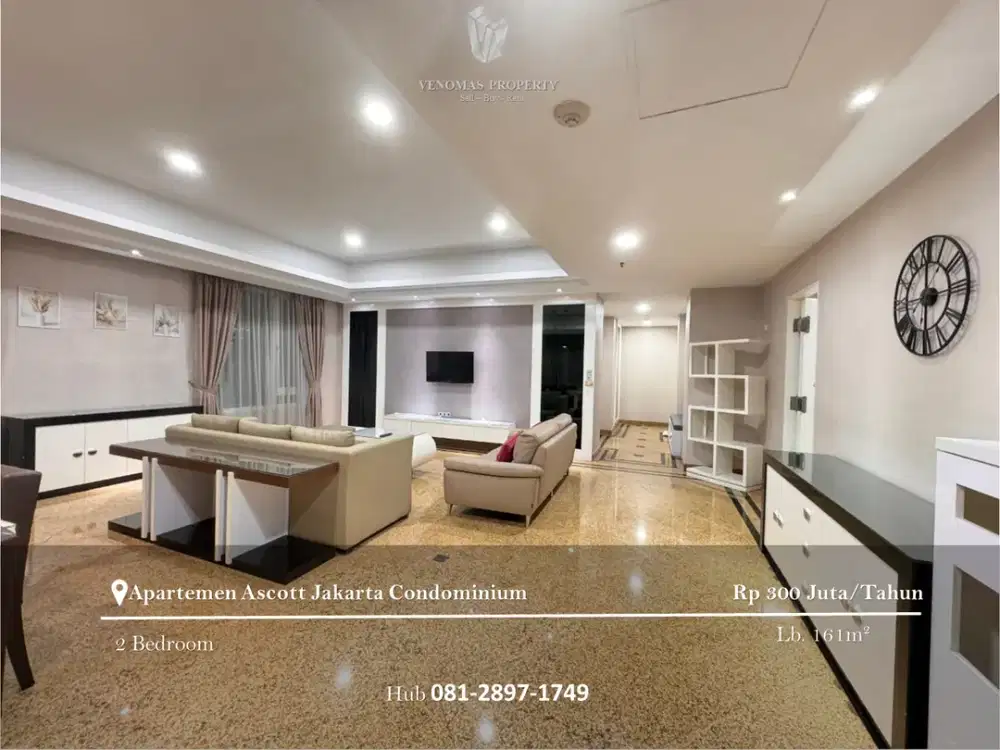 Disewakan Apartement Patria Park Condominium 2BR Full Furnished Lantai Rendah
