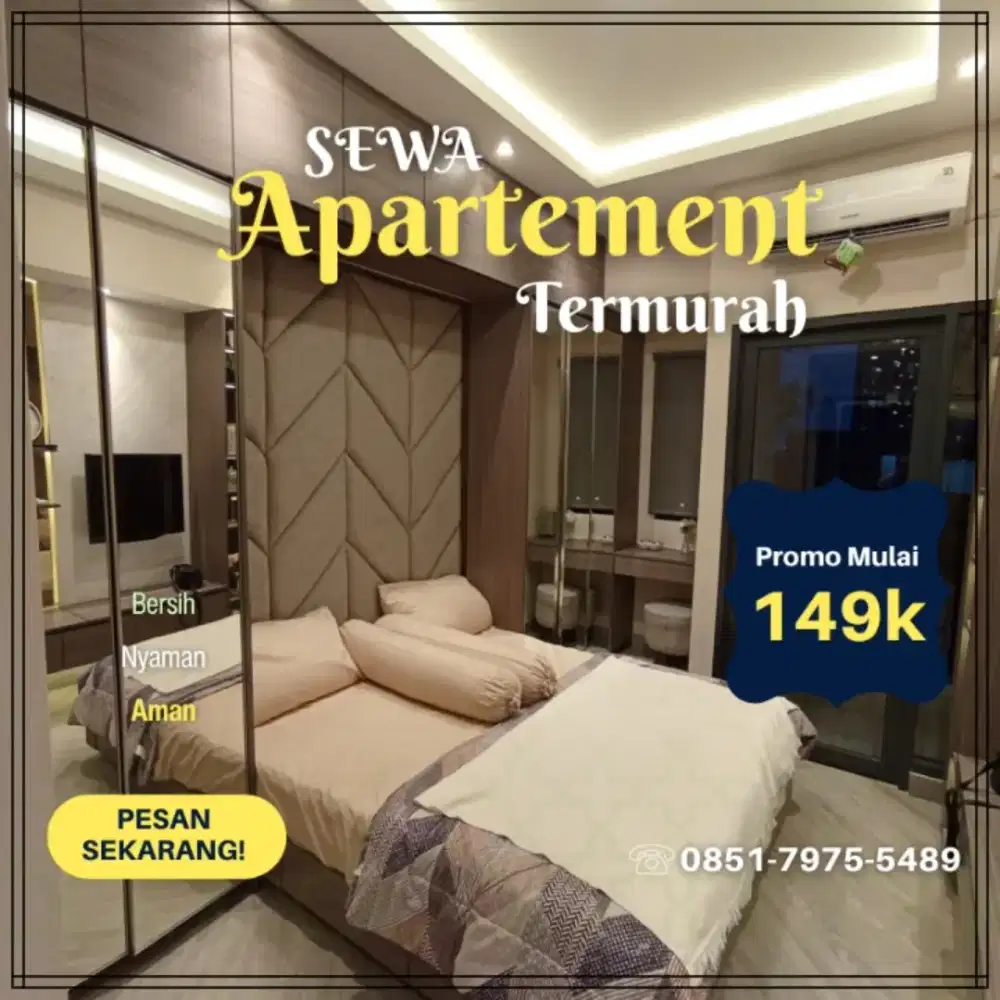 Sewa Apartemen Bekasi Utara PATRALAND URBANO Harian/Transit Termurah