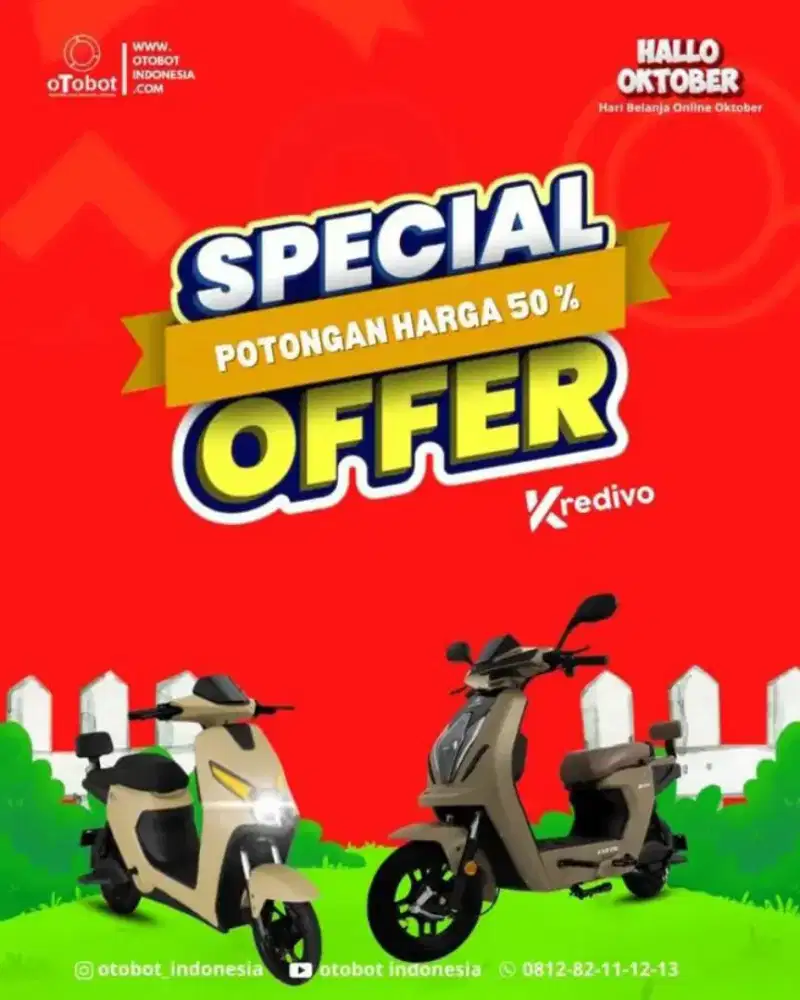 SHOROOM RESMI SEPEDA DAN MOTOR LISTRIK OTOBOT UWINFLY RANGKASBITUNG