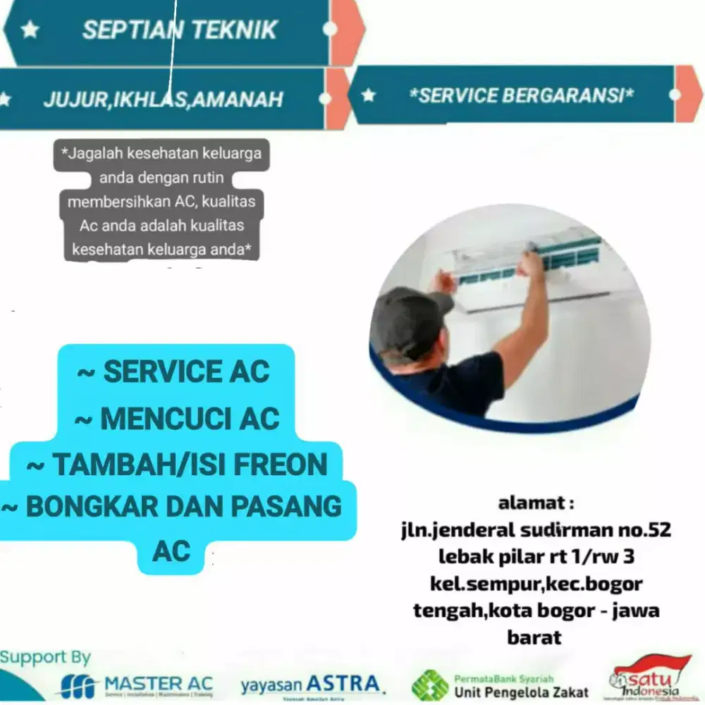 jasa perawatan AC dan perbaikan AC