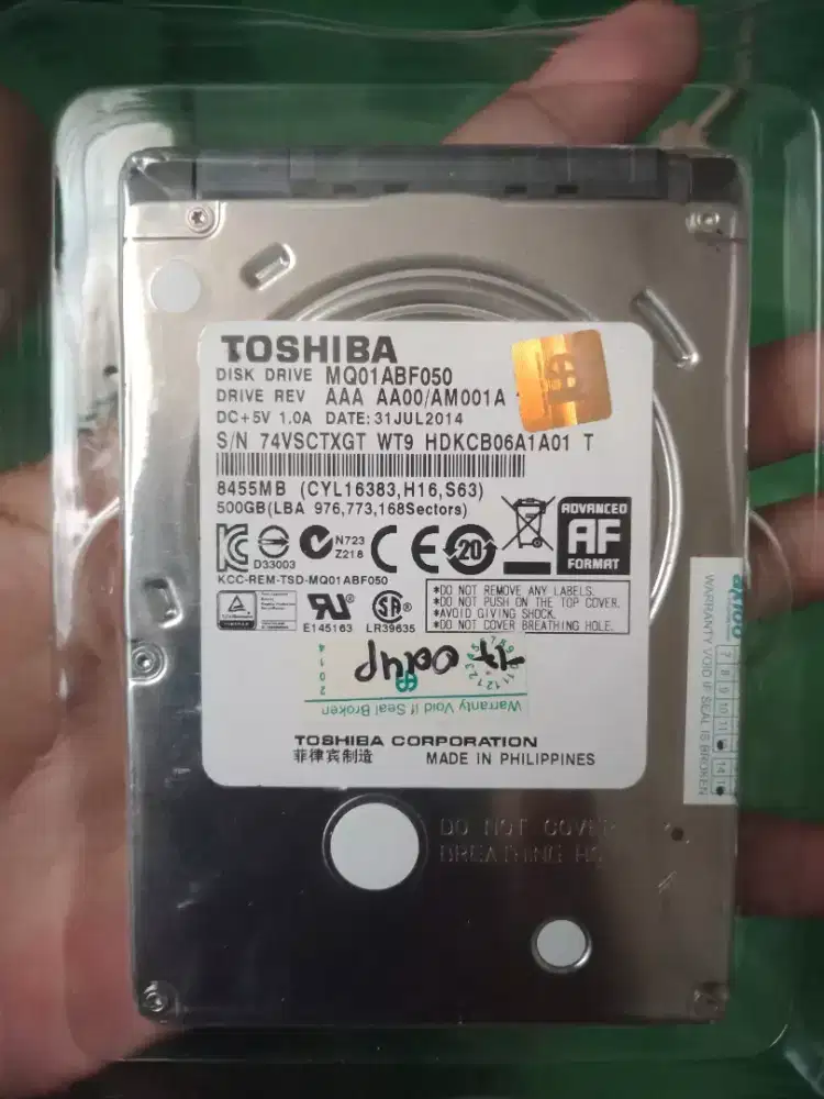 Disk Drive Toshiba 500gb