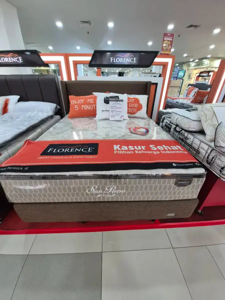 SPRING BED FLORENCE TYPE SAN PIETRO PROMO CREDITBUNGA0%FRE1KALICICILAN