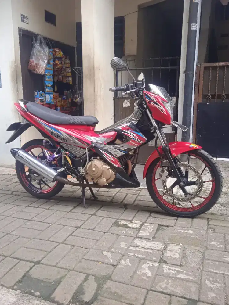 Suzuki Satria Fu facelit th 2013 full orisinil ss lengkap gurih dah