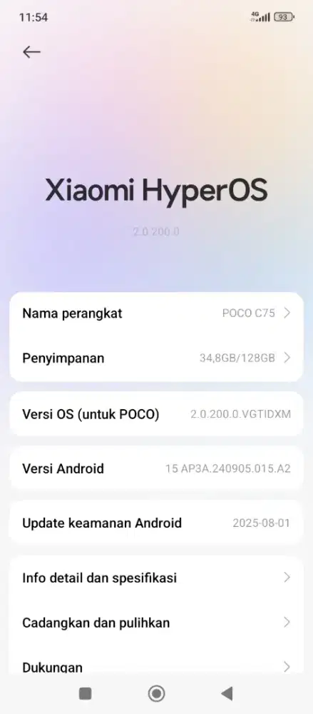 Poco c75 mulus no minus