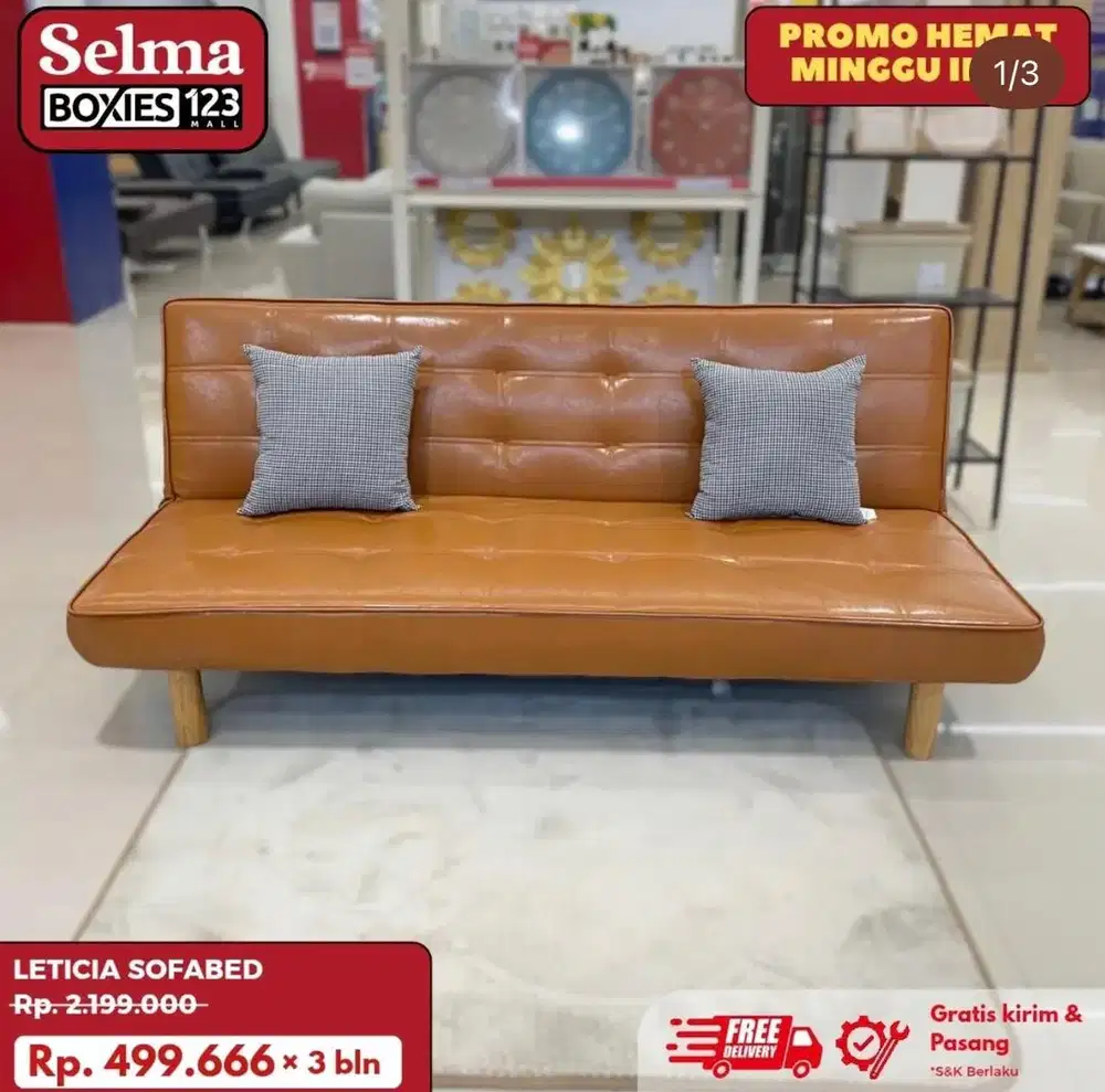 SOFA BED KULIT LECTICIA