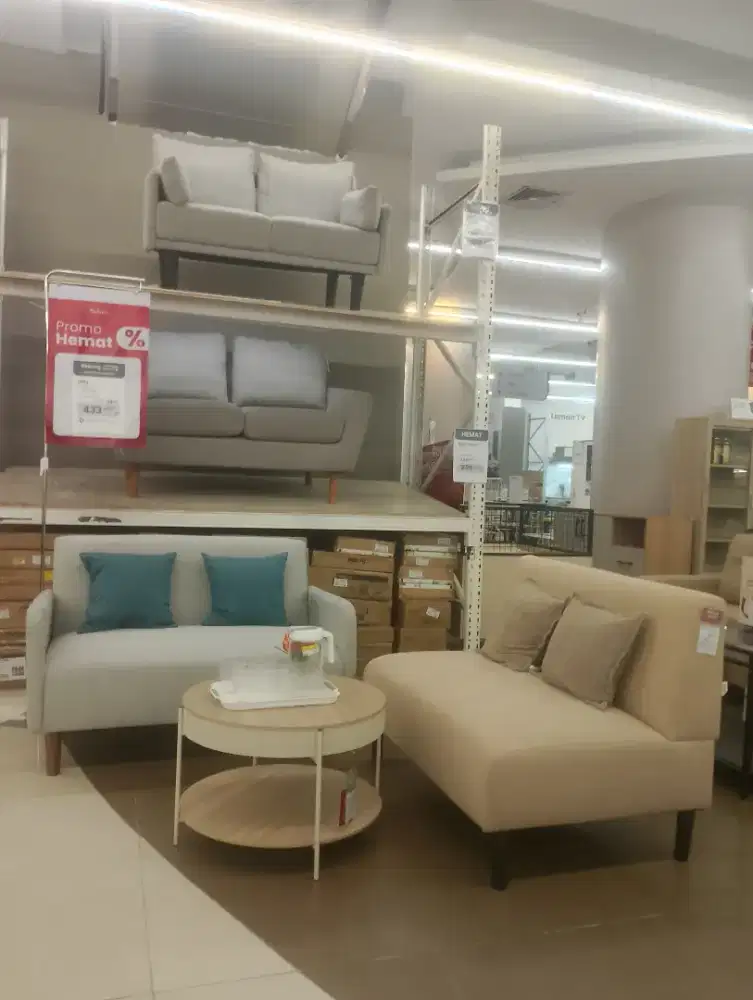 Satu set sofa minimalis + meja tamu
