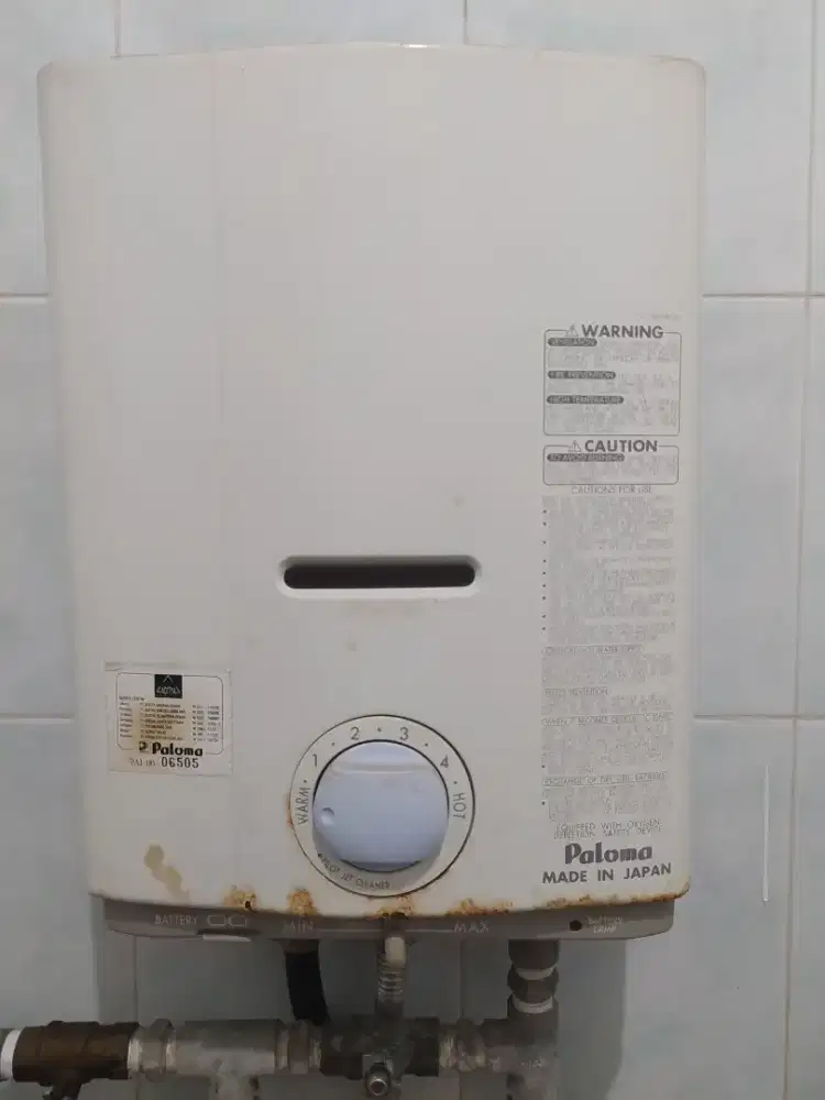 Pemanas air merk paloma