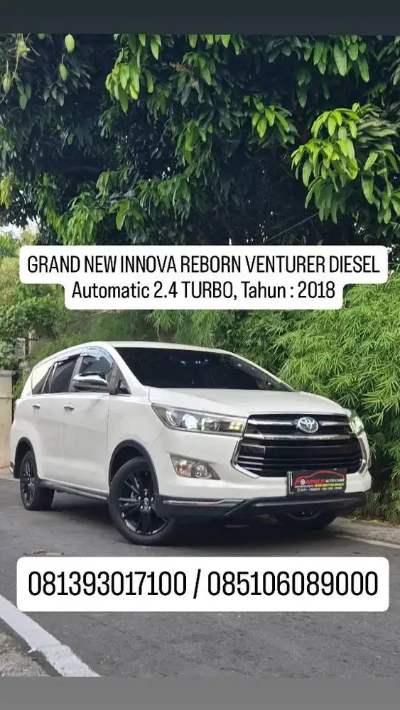 Th : 2018,Plat H,GRAND NEW INNOVA REBORN VENTURER DIESEL AT 2.4 TURBO