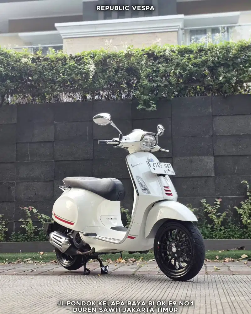 DIJUAL CEPAT PIAGGIO VESPA SPRINT S150 IGET ABS LED WARNA PUTIH