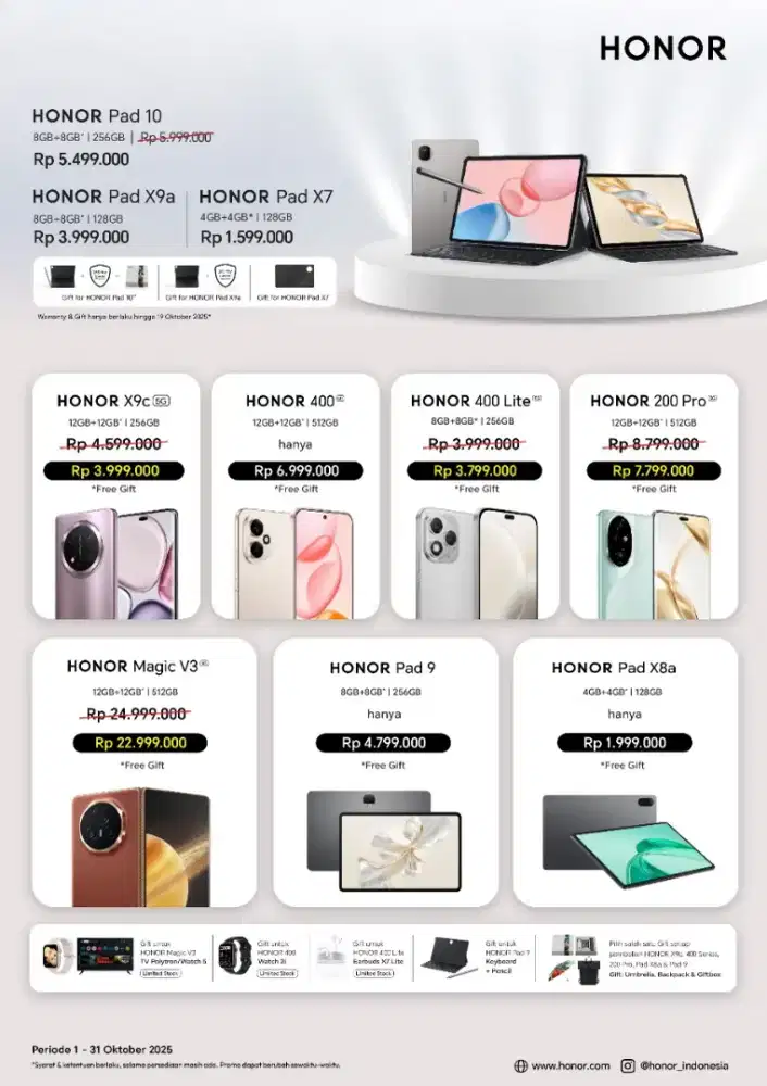HONOR TAB READY PURA READY