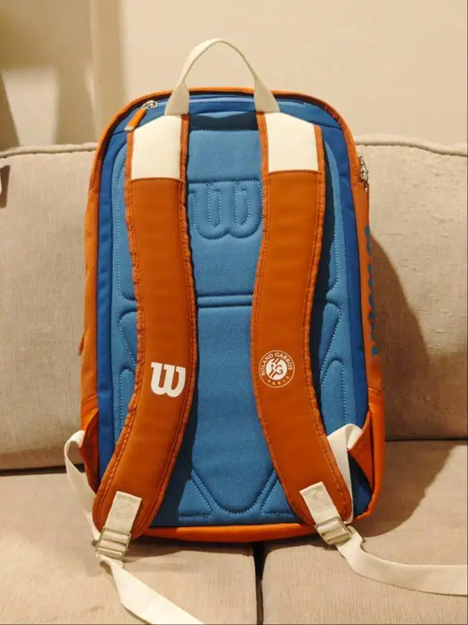 Tas Tenis Padel Wilson Super Tour Roland Garros Backpack Tennis Bag RG
