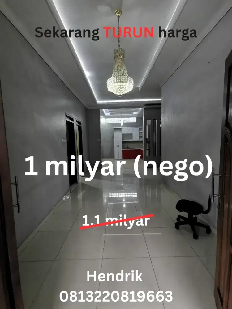 Turun Harga! Rumah 2 Lantai Semi Furnish Di Margahayu Permai
