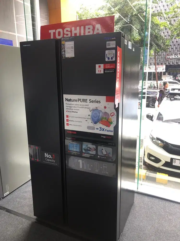 CICILAN KULKAS THOSIBA GR-RS910WI-PMF