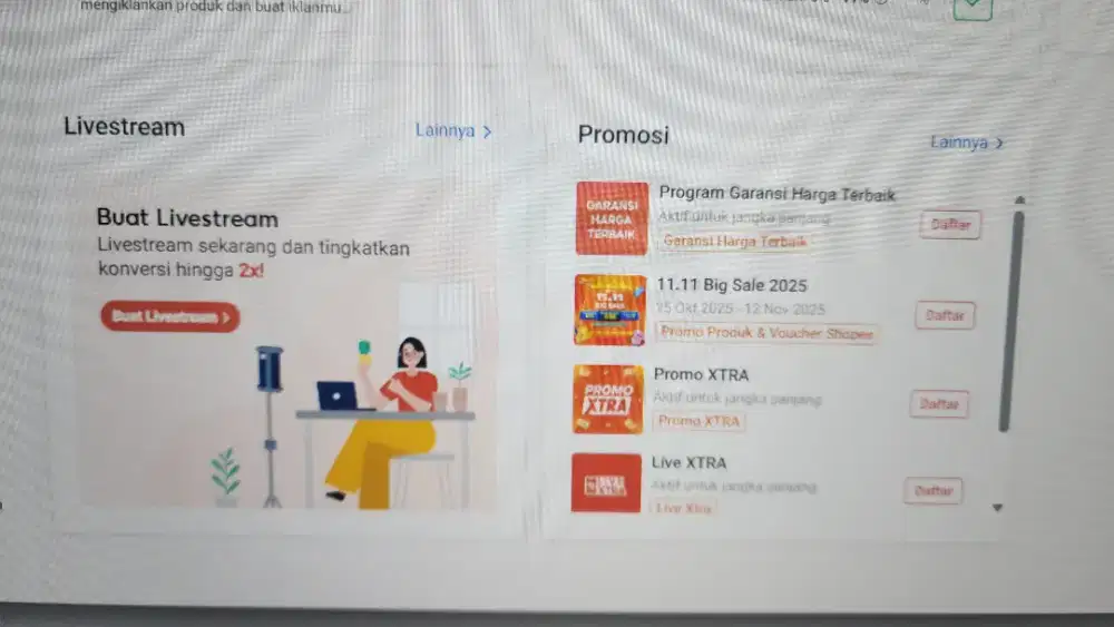Admin E-commerce Bisa Konten Creator
