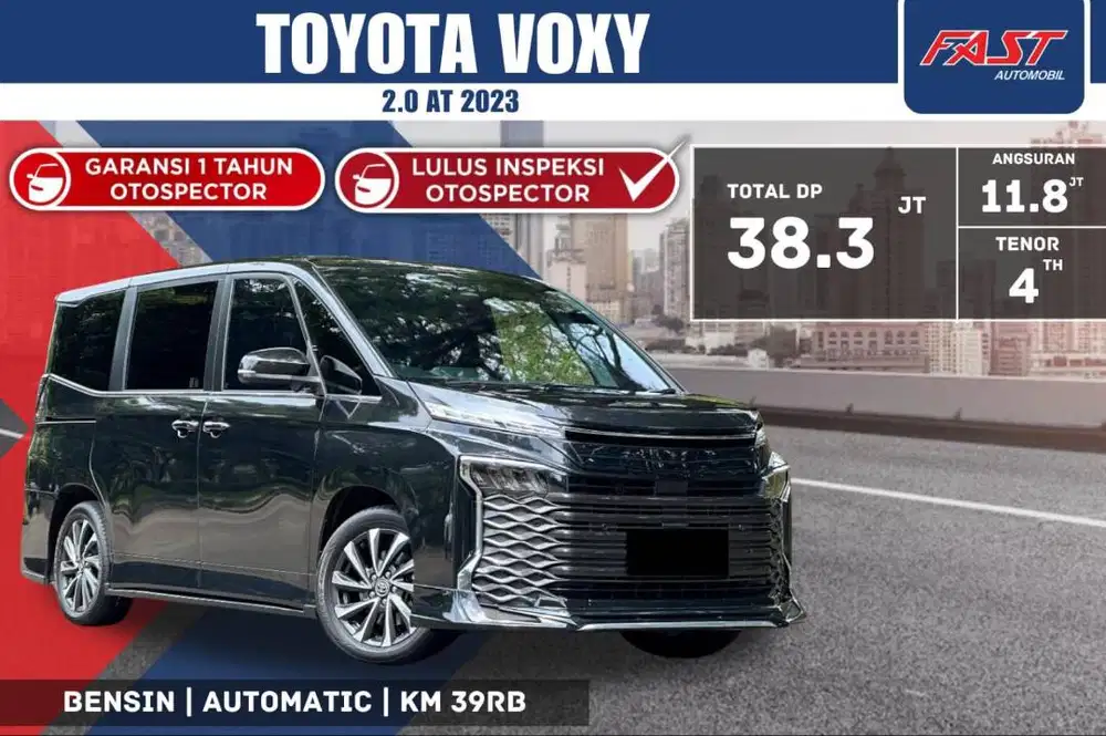 TOYOTA VOXY 2023 2.0 AT LOW KM.39RB NOPOL GENAP & PAJAK PANJANG #F6ST