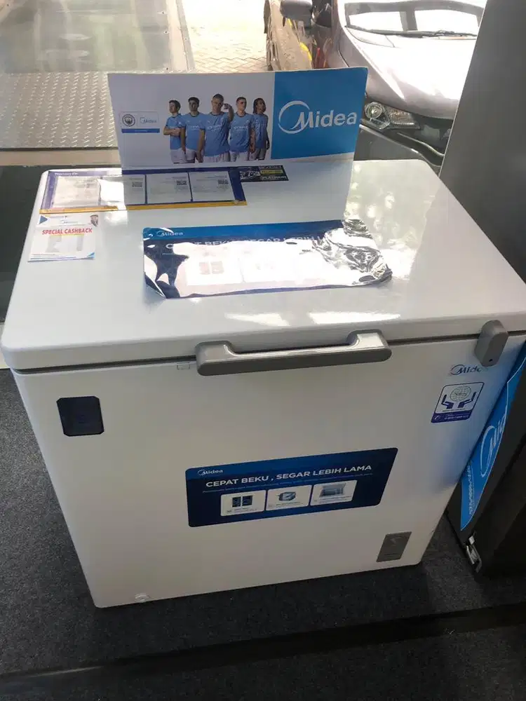 CICILAN MIDEA CHEST FREEZER HS390CK 350 ltr