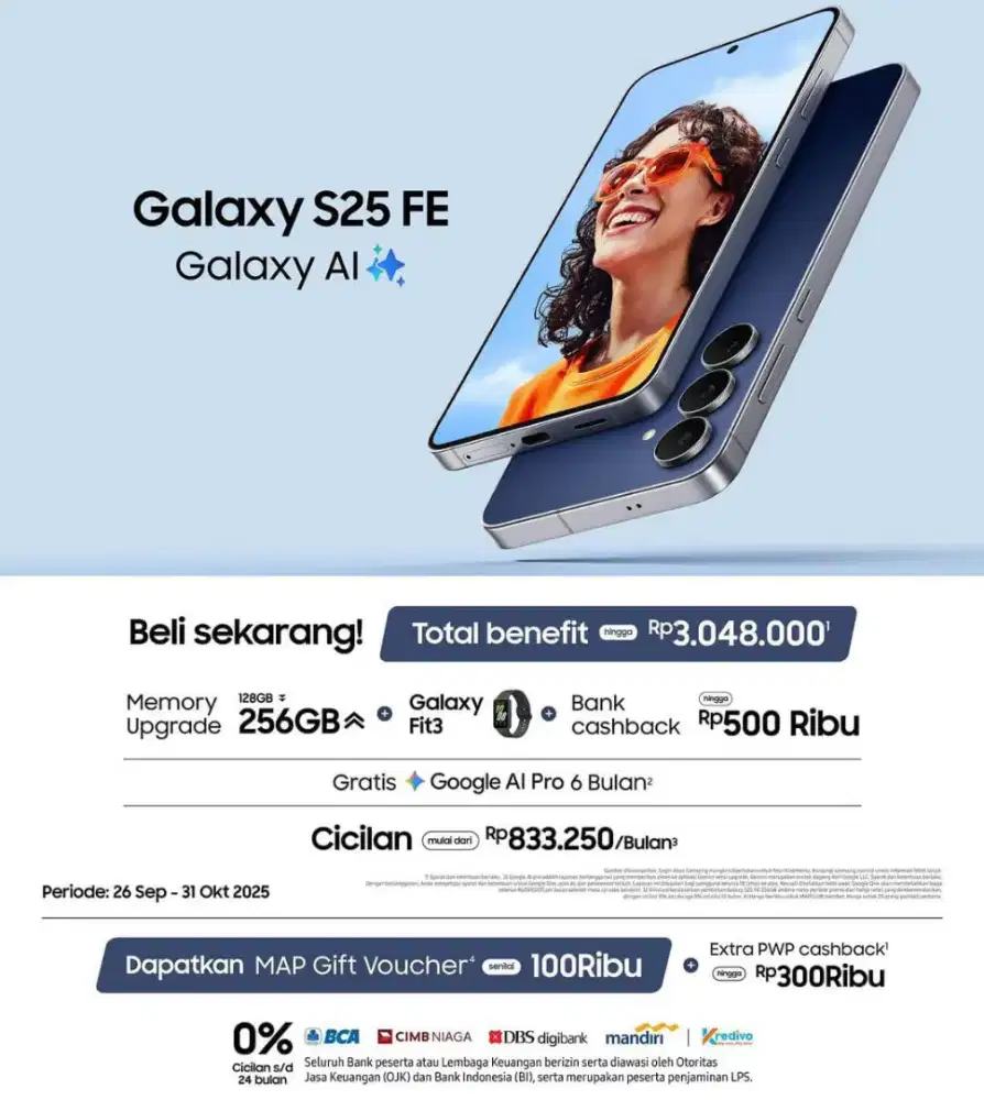 Handphone Samsung S25 FE