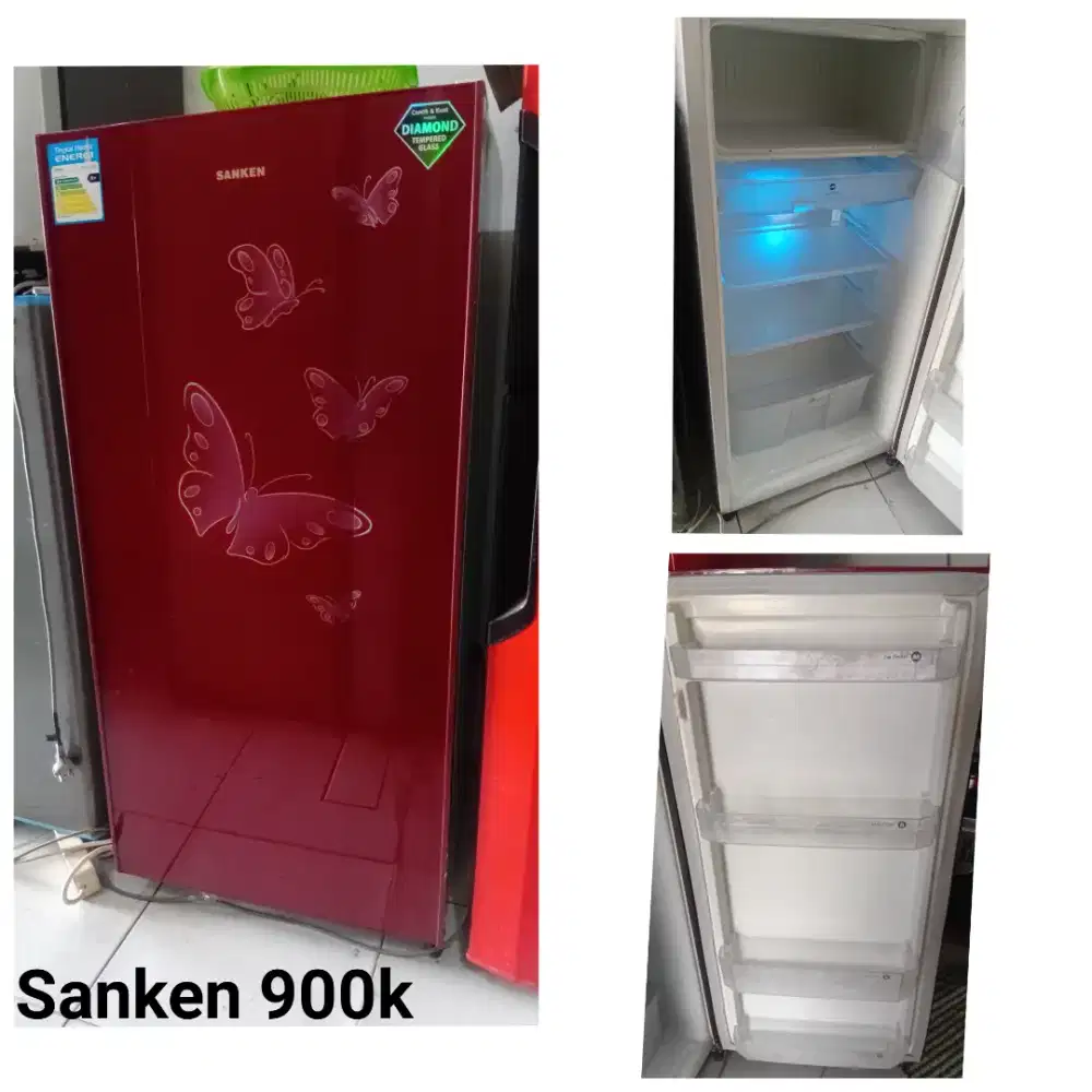 Kulkas SANKEN bekas bergaransi