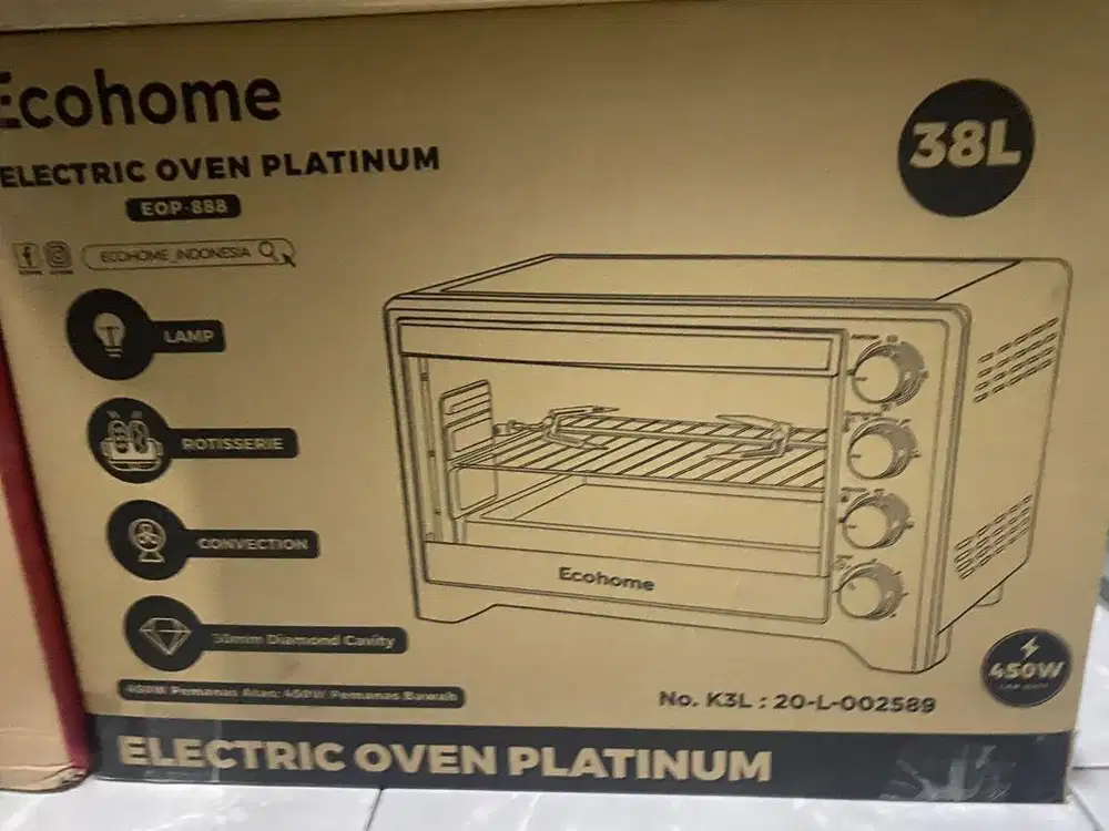 oven series eop 888 38L ecohome