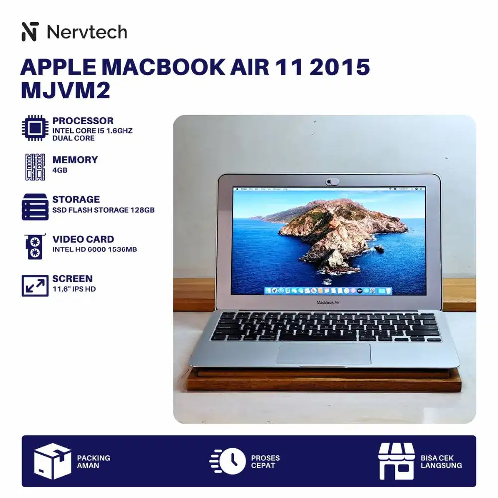 Apple Macbook Air 11 2015 MJVM2 Core i5 4GB/128GB 11 inch Laptop Mac