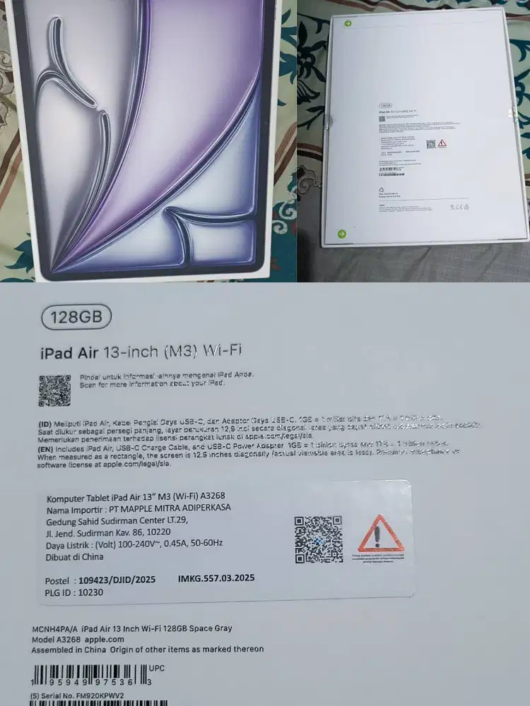 iPad Air 13 inci (M3) Wi-Fi 128GB