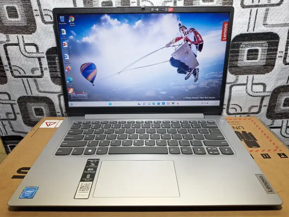 Laptop lenovo ideapad slim 1 ram 8gb SSD slim bazelless windows ori
