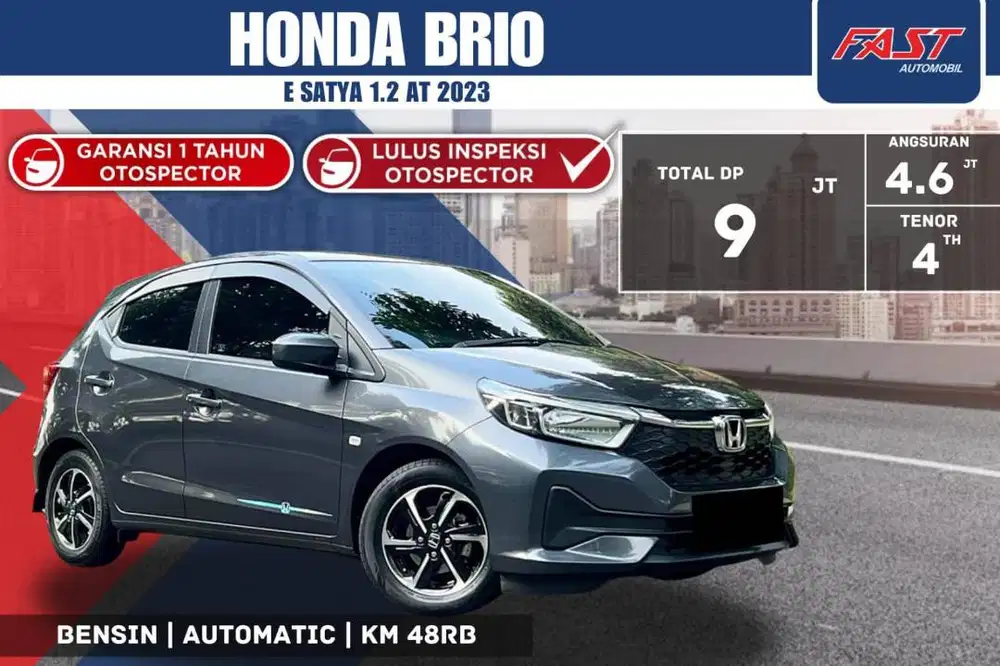 HONDA BRIO E SATYA 2023 1.2 AT SERVICE RECORD & PAJAK PANJANG#F1ST
