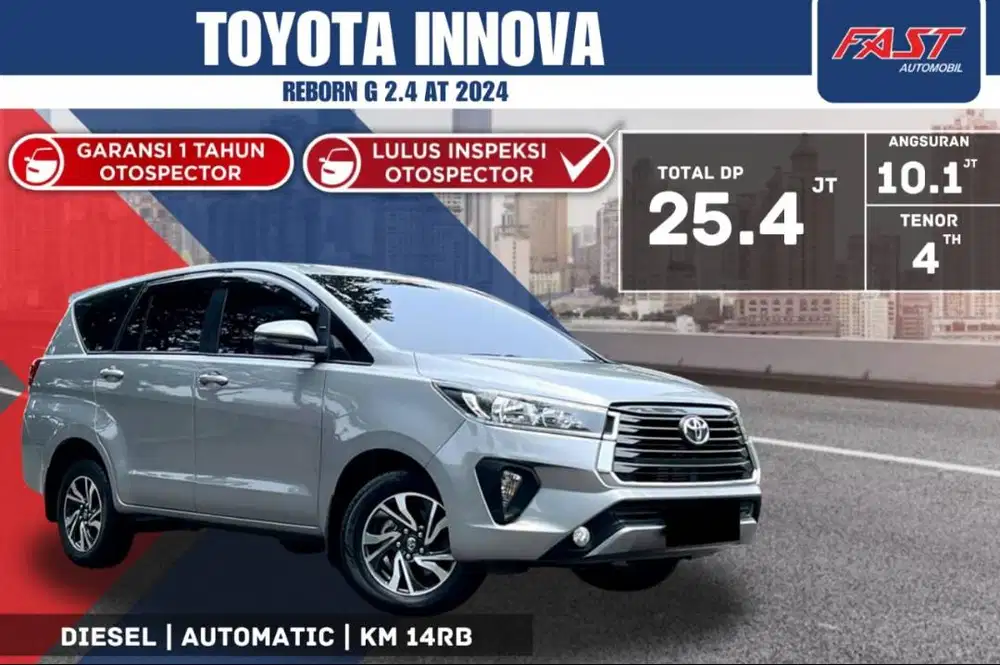 TOYOTA INNOVA REBORN G DIESEL 2024 2.4 AT LOW KM.14RB PJK PJG#F1ST