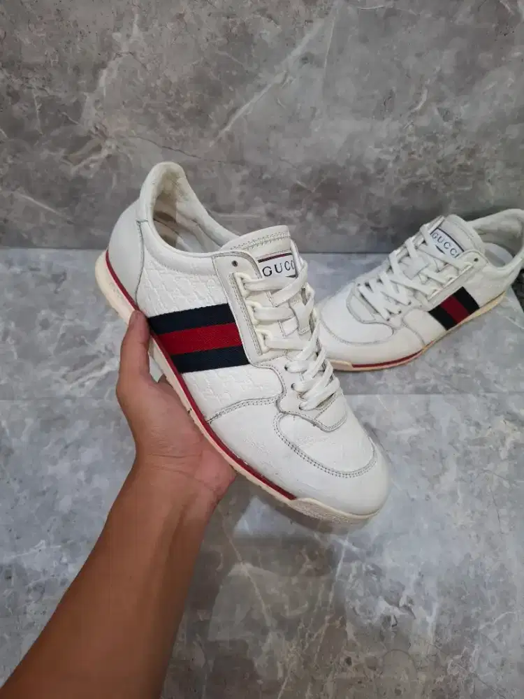 Sepatu Gucci Sneakers Original casual not bally louis vuitton prada lv
