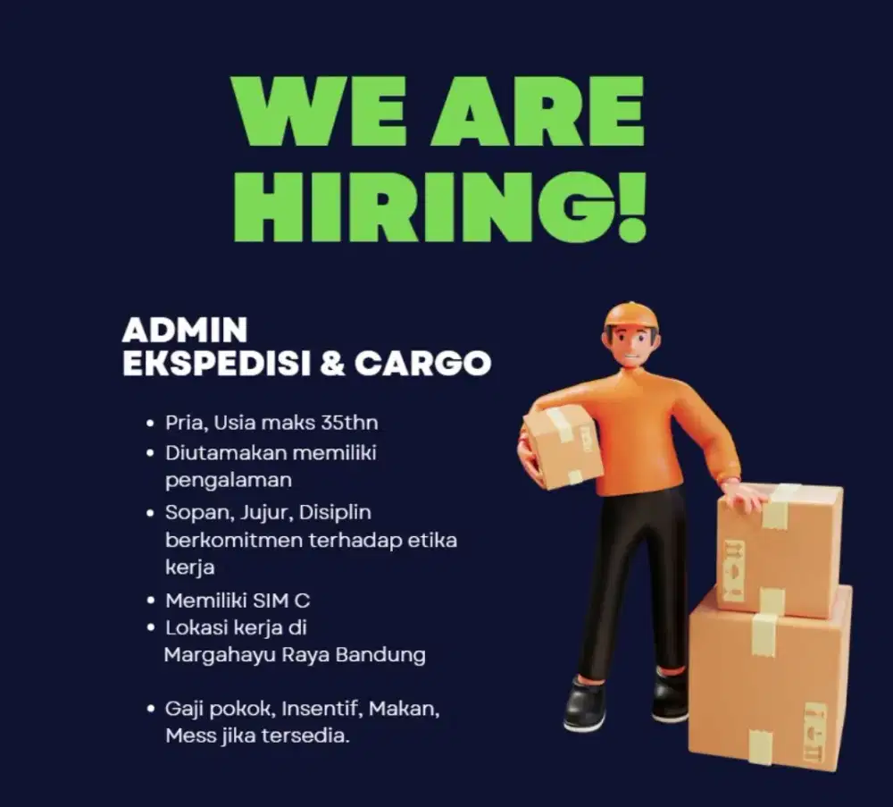 Admin Ekspedisi & Cargo