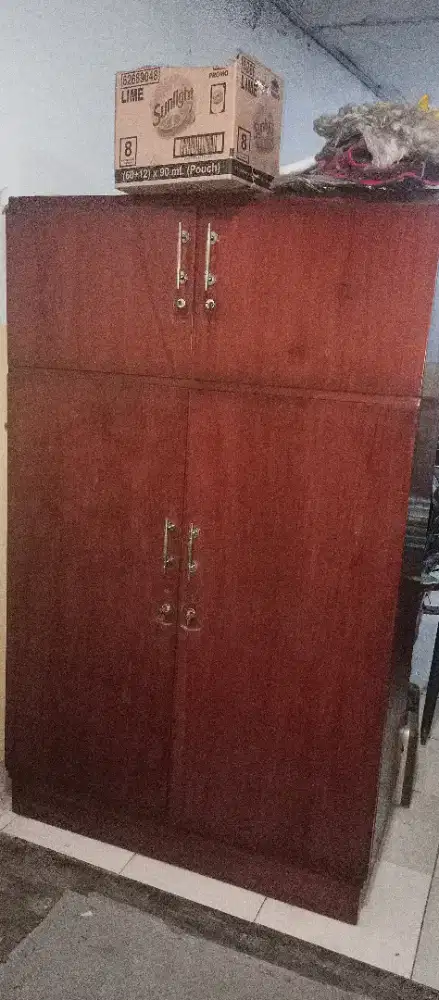 Lemari jati full 2 pintu