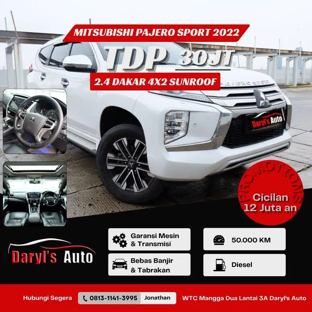 Mitsubishi Pajero Sport Dakar 2022 Diesel Sunroof