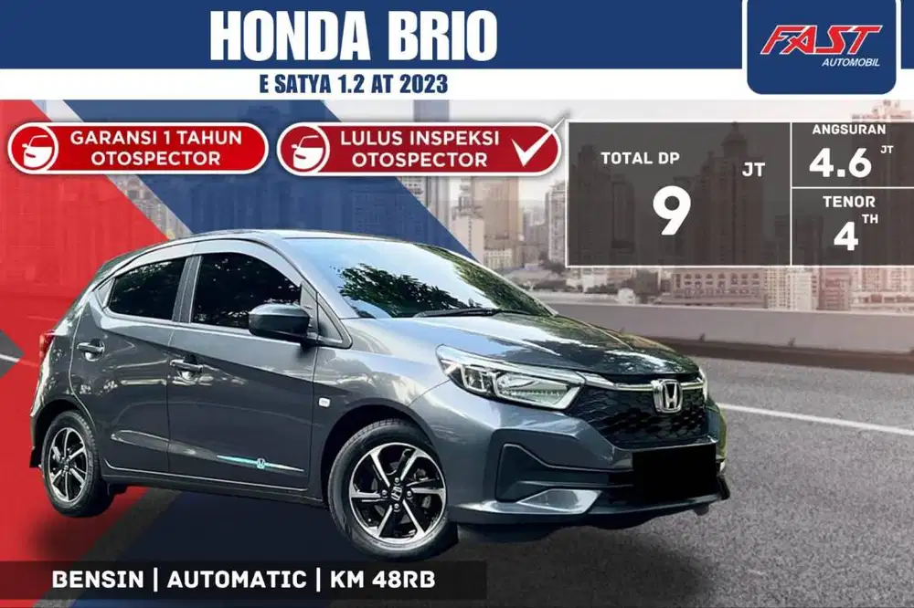 HONDA BRIO E SATYA 2023 1.2 AT SERVICE RECORD & PAJAK PANJANG #F6ST
