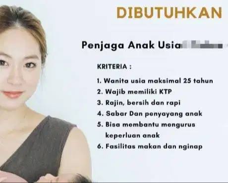 DICARI PEMBANTU JAGA ANAK, KAMI SUDAH ADA BABY SITTER PERTAMA