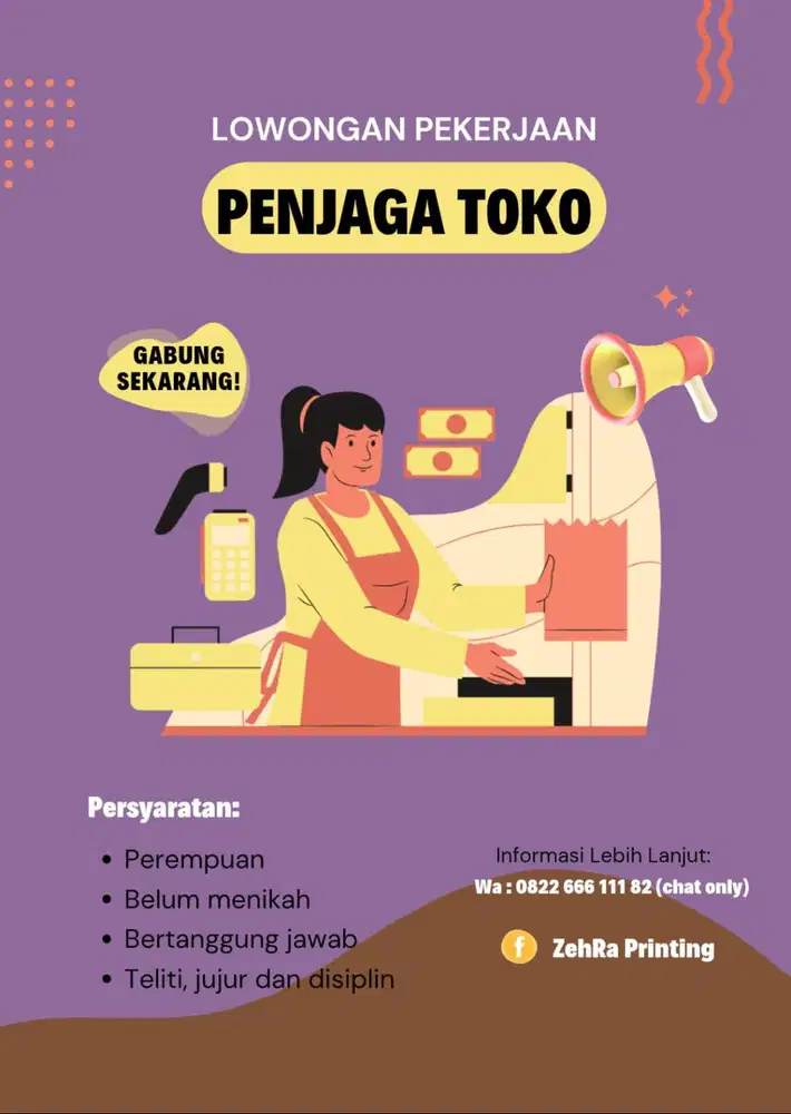 LOKER PENJAGA TOKO BRILINK