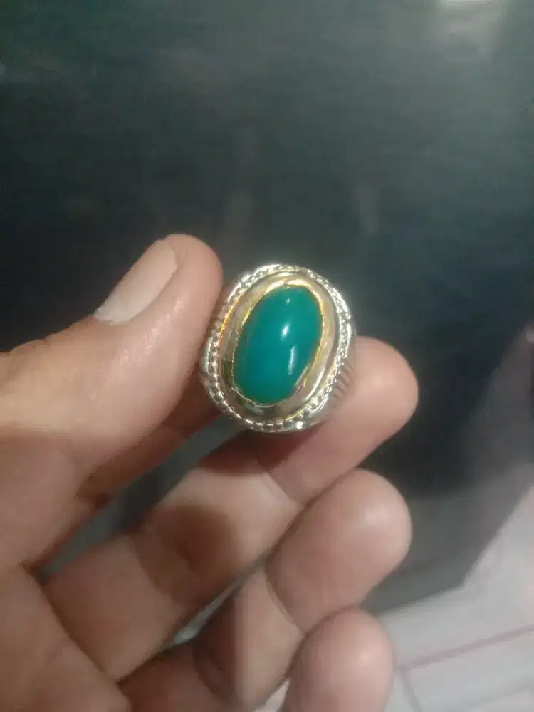Batu bacan ring 7 titanium