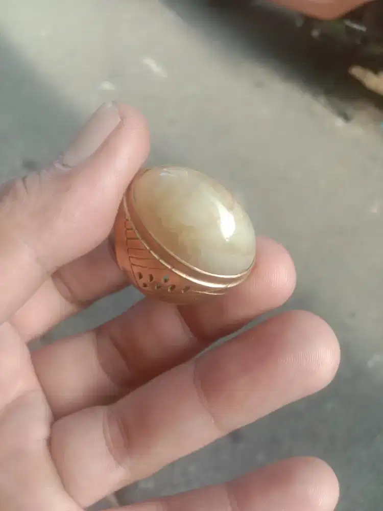 Batu cincin pandan ring koin 7