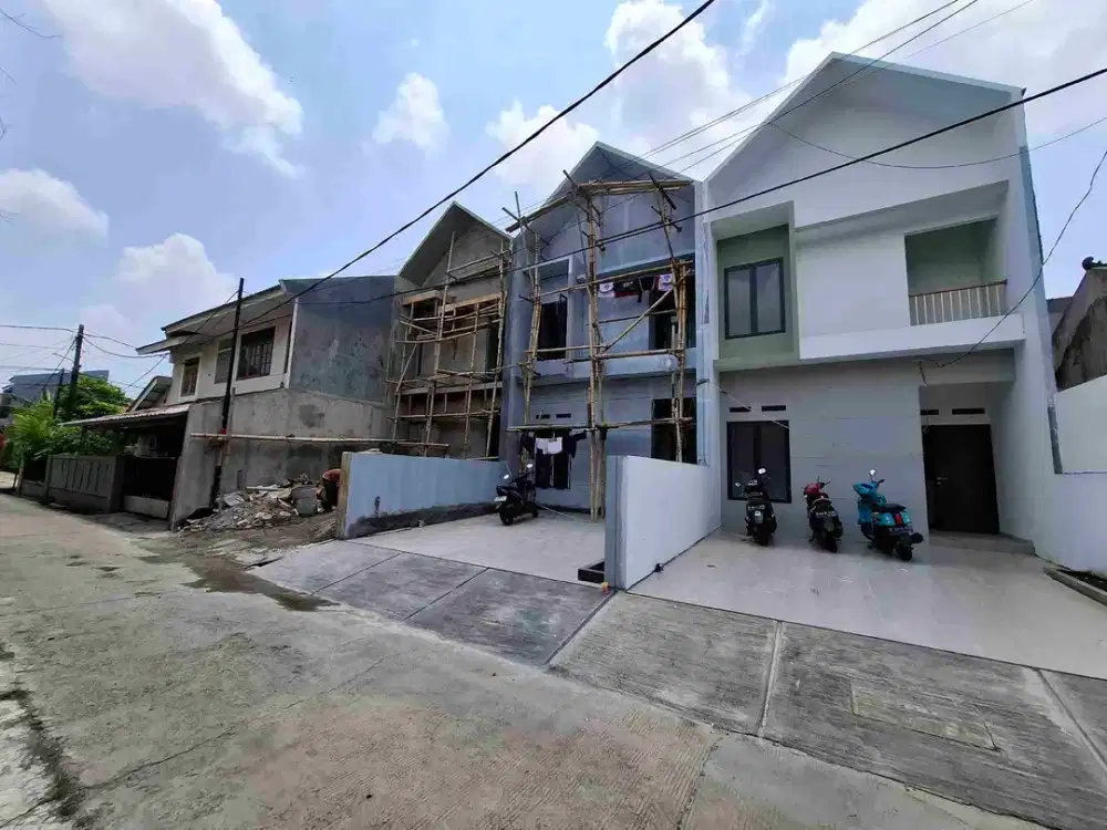 Rumah 2 lantai modern sisa 1 unit dkt Galaxy Bekasi