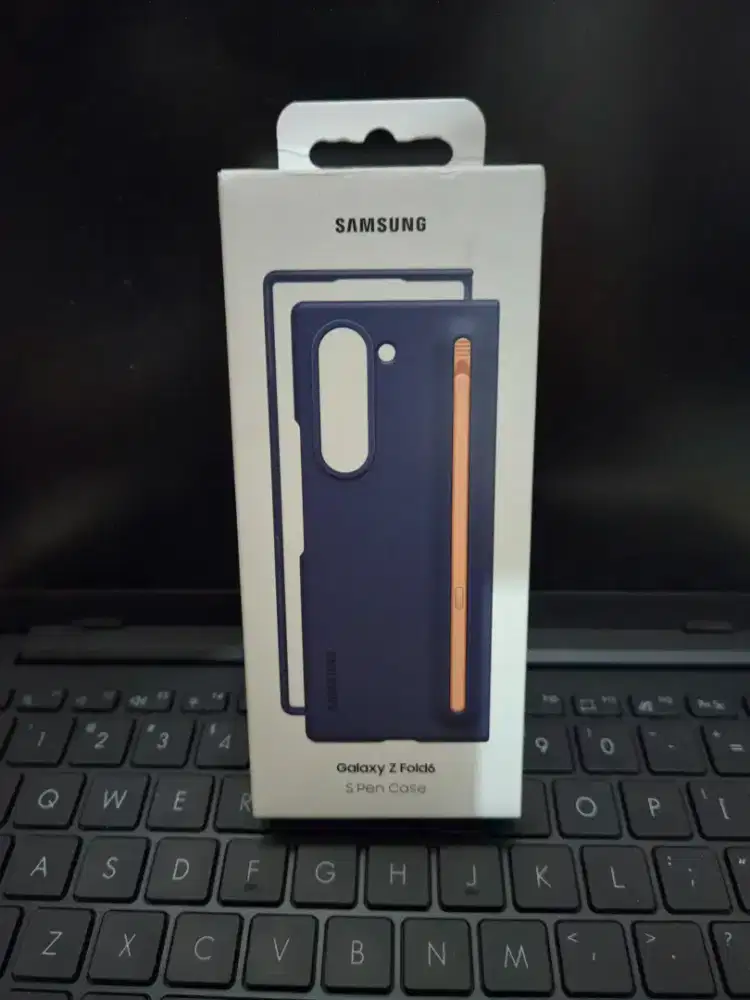 Case original Samsung galaxy Z fold 6 Spen case. Warna biru / Navy