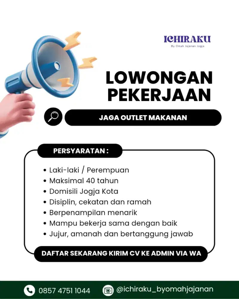 Penjaga booth makanan