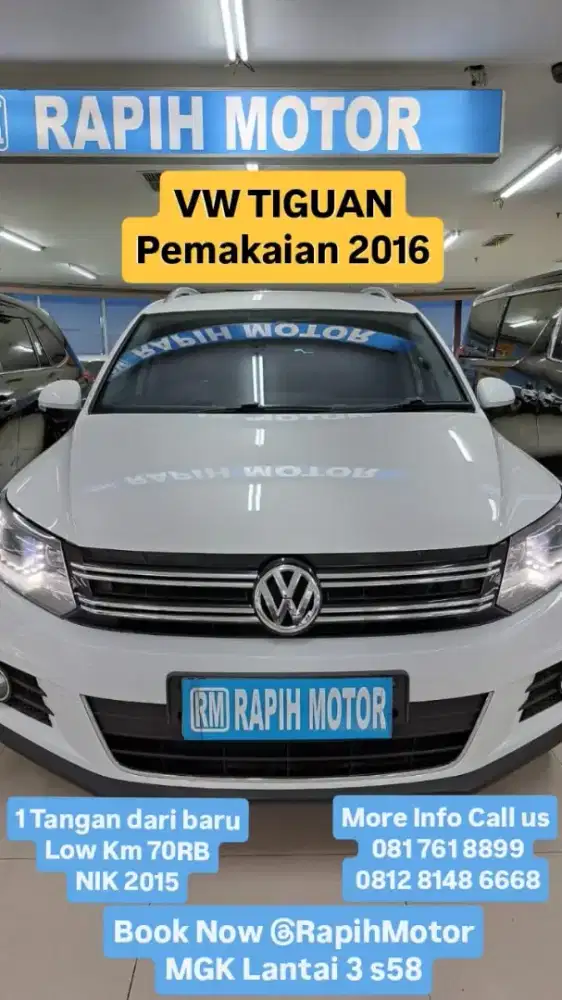 VW Tiguan 1.4 TSI 2016 Putih Low Km