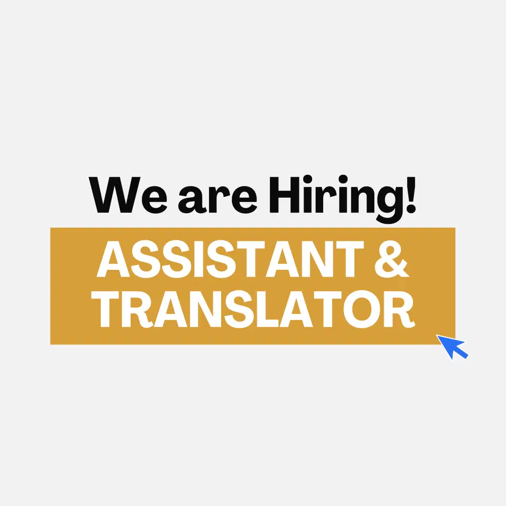 Assistant & Translator (Mandarin Speaker)