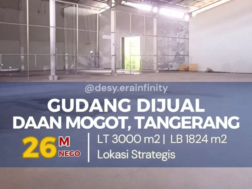 Dijual Gudang di Daan Mogot, Tangerang