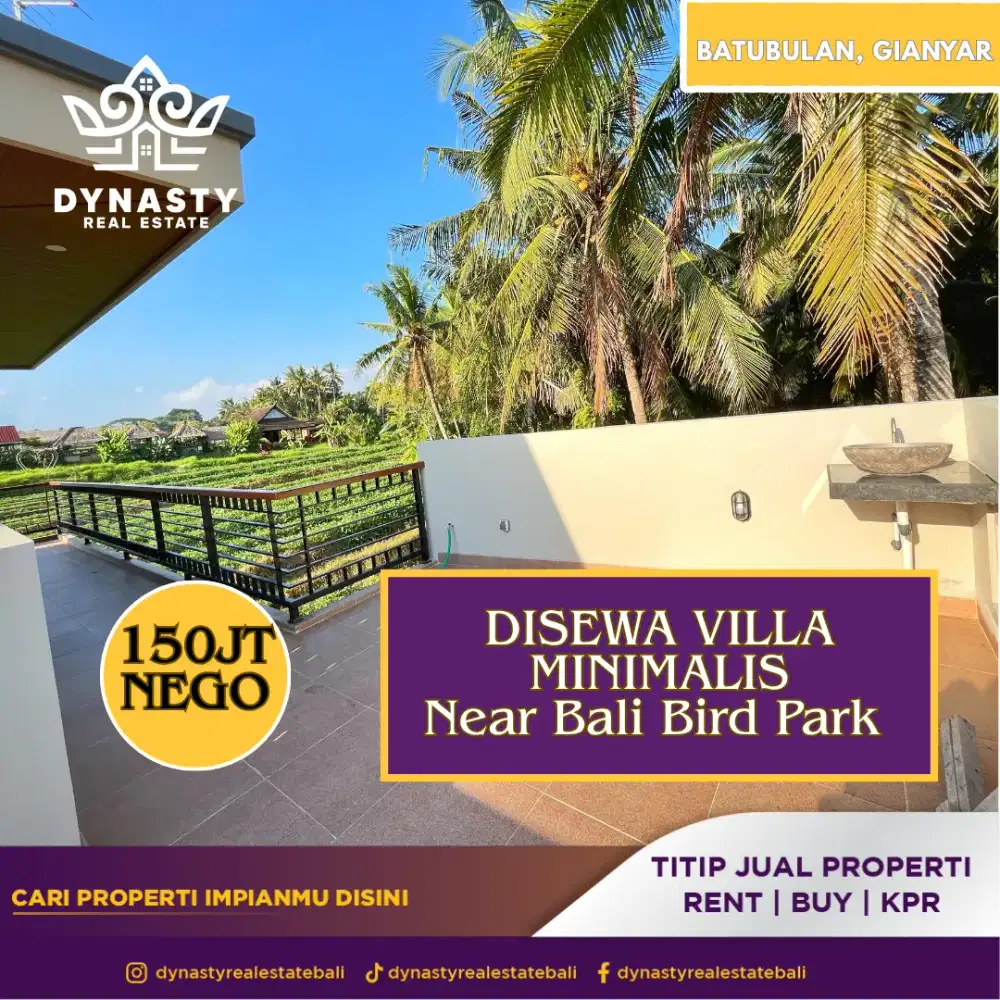 Villa asri dan nyaman di batubulan gianyar
